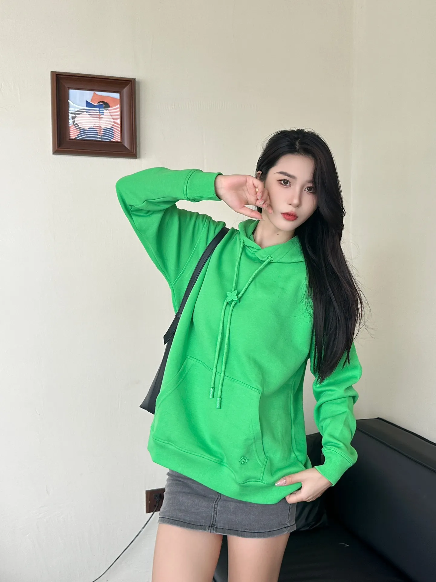 Louis Vuitton/Louis Vuitton hardware floral hooded sweatshirt